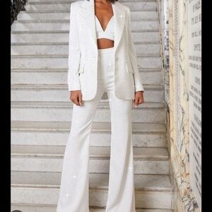 Nadine Merabi- white sparkle set